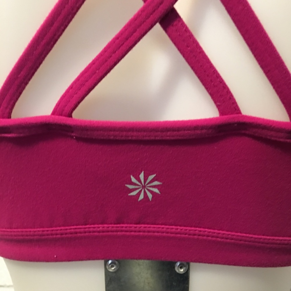Athleta sport bra fusia color size small - Picture 3 of 4